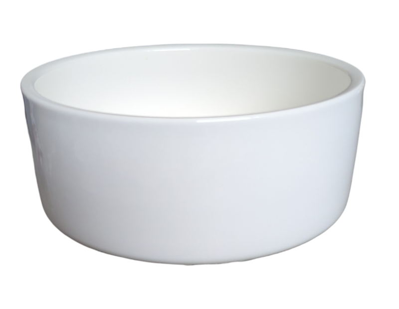 Plain white ceramic dog bowls hotsell