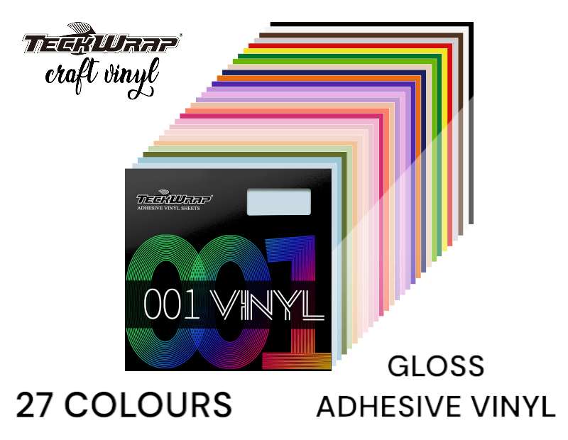 Teckwrap Gloss Adhesive Vinyl Multipack