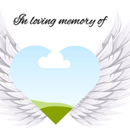 Angel Wings With Image Memorial UV-DTF