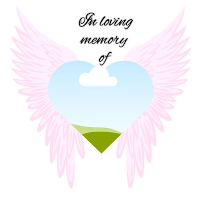 Angel Wings With Image Memorial UV-DTF