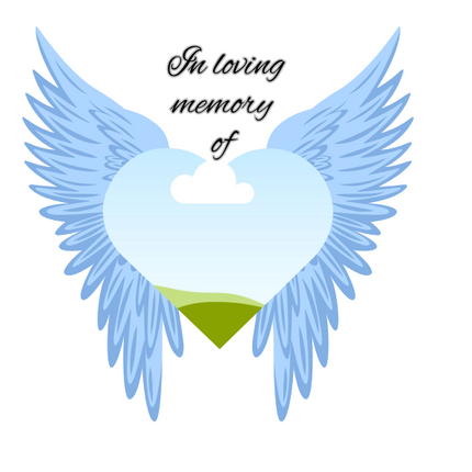 Angel Wings With Image Memorial UV-DTF