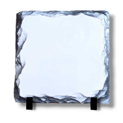 Sublimation Gloss Slate With Stands 20x20cm
