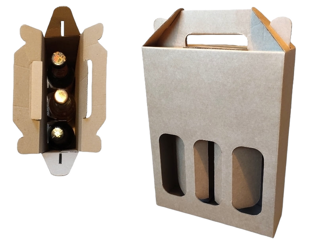 3 Bottle Holder Carrier Box 330 /500ml