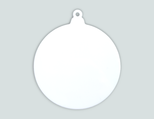 Acrylic White Bauble