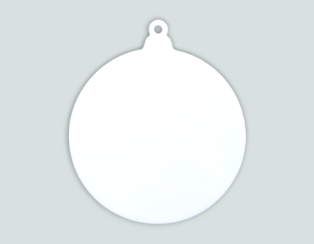 Acrylic White Bauble