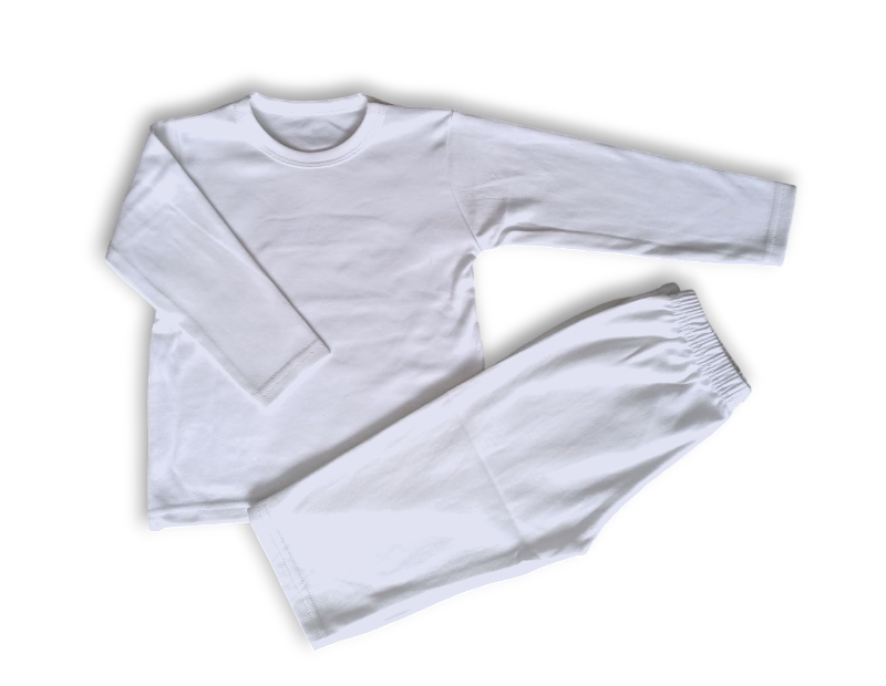 Baby & Toddler White Cotton Pyjamas