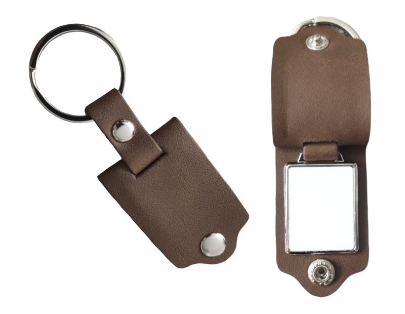 Sublimation PU leather keyrings