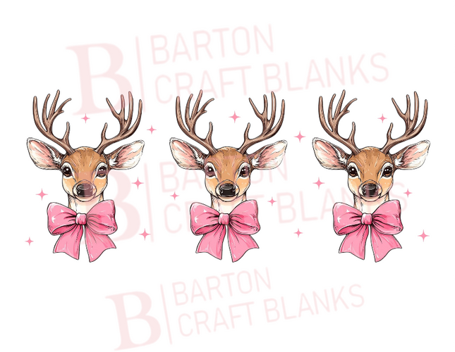 Reindeer Christmas Wrap UV-DTF
