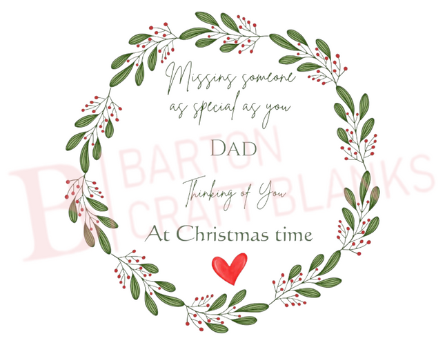 Christmas Memorial Wreath UVDTF