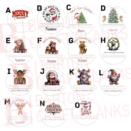 Christmas Bauble Note Holder UVDTF