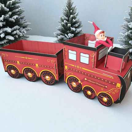 Red Christmas Present Train