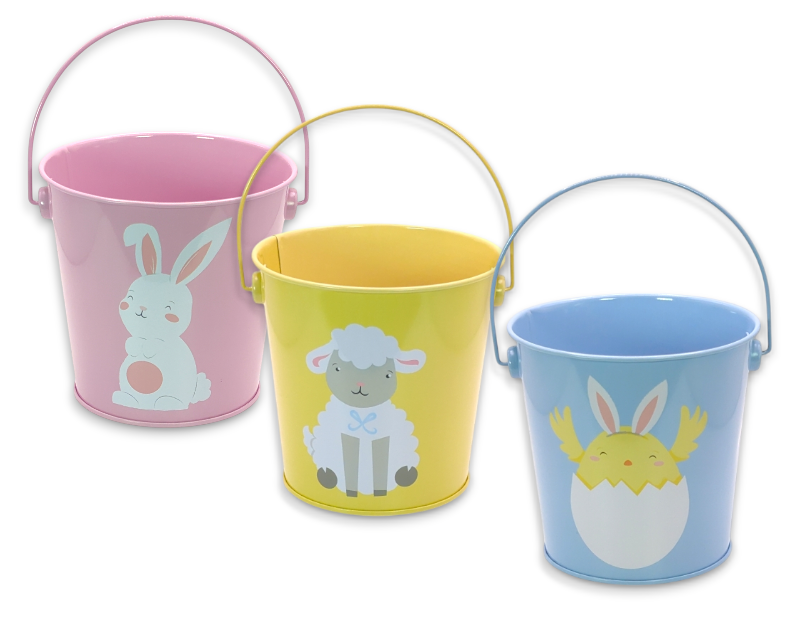 Easter Metal Treat Bucket