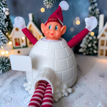 Christmas Elf Arrival Igloo House Prop