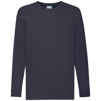 Children's Cotton Long Sleeve T-shirt Dark Navy