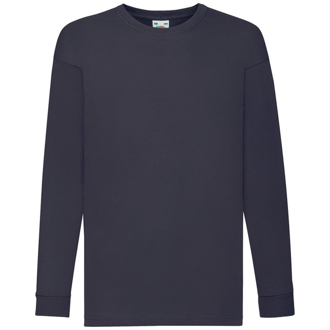 Children's Cotton Long Sleeve T-shirt Dark Navy