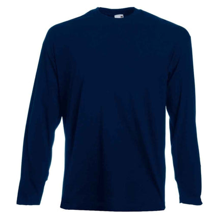 Adult Cotton Long Sleeve T-shirt Dark Navy