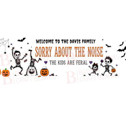 Halloween Street Sign Custom UVDTF Feral Family