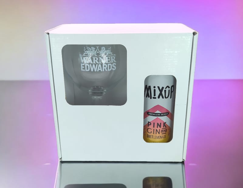 Gin Glass & Can Holder Gift Display Box