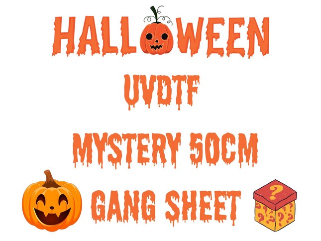 Halloween 50cm Mystery Gang Sheet UV-DTF