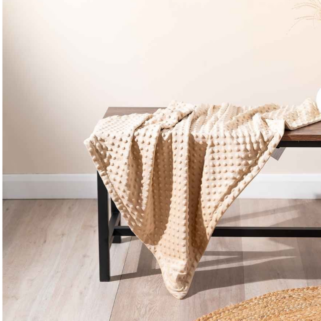 Minky Fleece Blanket Camel