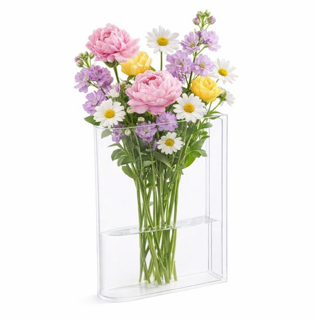 Acrylic Book Shaped Vase