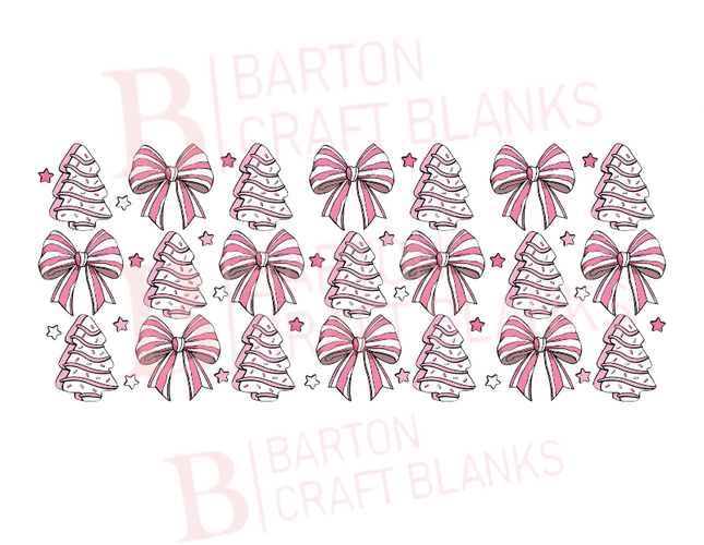 Trees & Bows Christmas Wrap UV-DTF