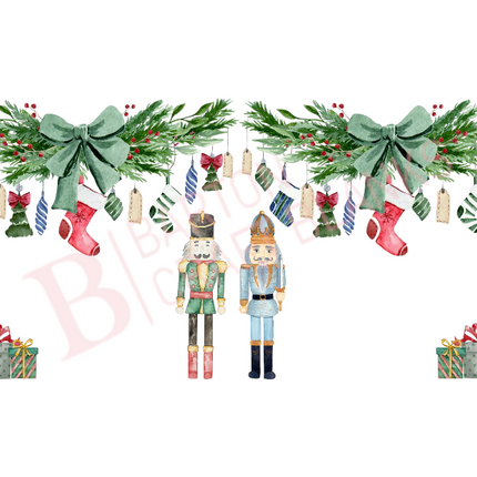 Nutcracker Christmas Wrap UV-DTF