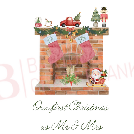 1st Christmas Mr & Mrs UVDTF