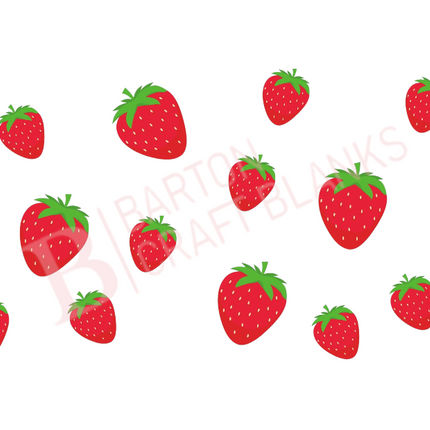 Strawberry Libby Cup Wrap UV-DTF