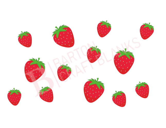 Strawberry Libby Cup Wrap UV-DTF
