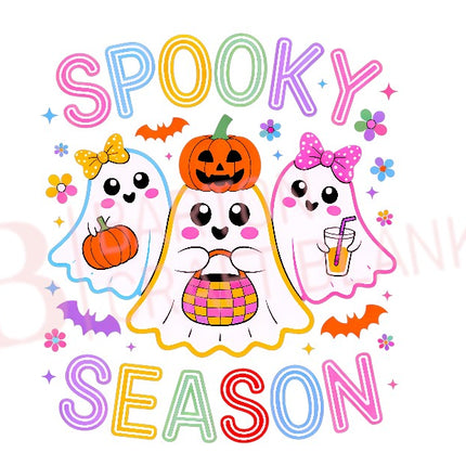 SPOOKY SEASON GHOST HALLOWEEN UVDTF