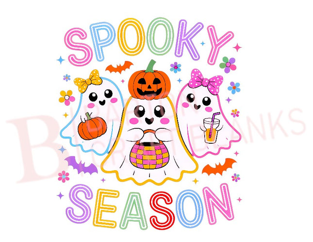 SPOOKY SEASON GHOST HALLOWEEN UVDTF