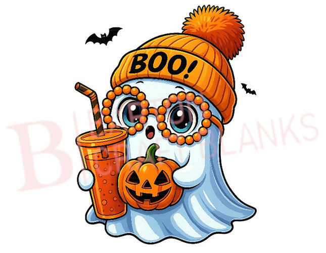 Ghost in Hat Halloween UVDTF