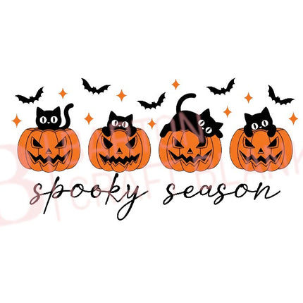 Spooky Season Pumpkin Halloween UVDTF