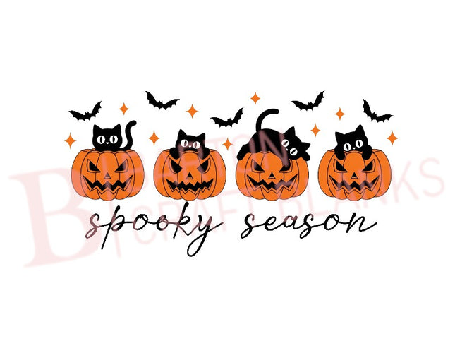 Spooky Season Pumpkin Halloween UVDTF