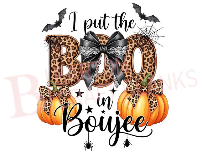 Boo In Boujee Halloween UVDTF