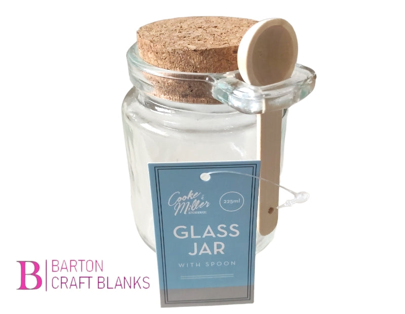 Glass Storage Jar With spoon