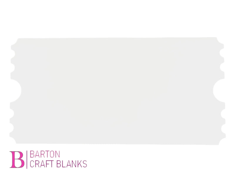 Acrylic Ticket Blank Barton Craft Blanks