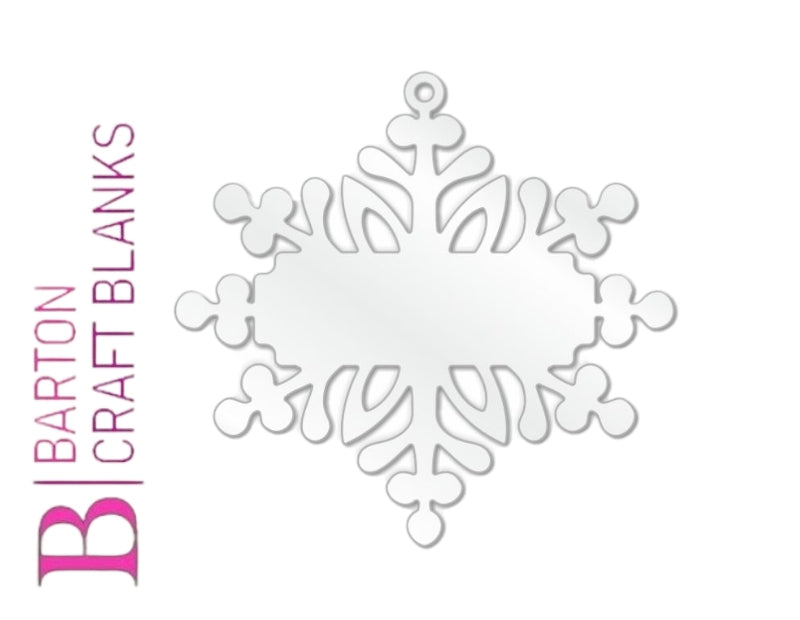 Acrylic Snowflake Bauble Decoration