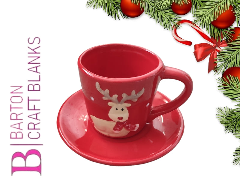 Children's Reindeer Cup and Saucer