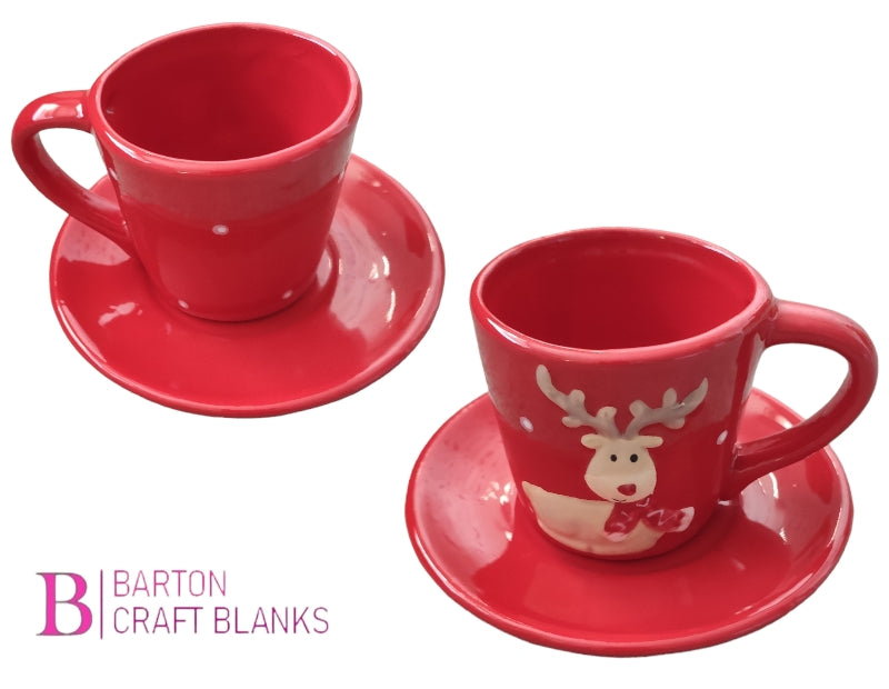 Children's Reindeer Cup and Saucer