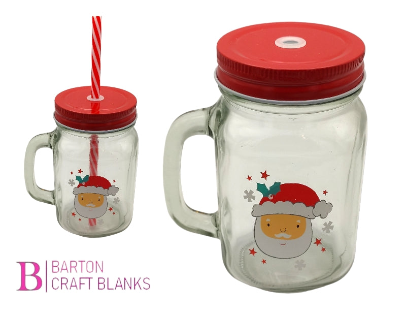 Christmas Mason Jar Cup