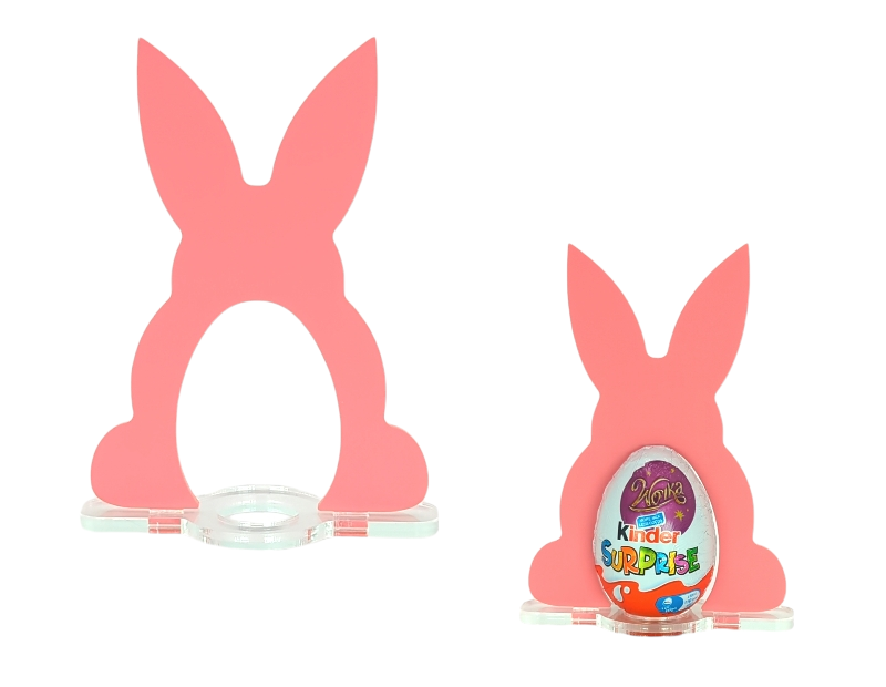 Acrylic Bunny Kinder Egg Holder