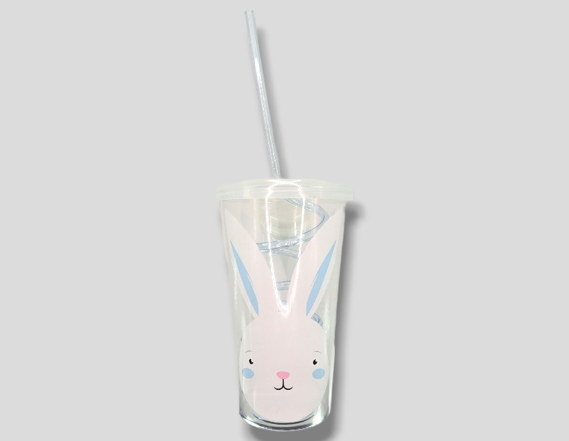 Easter Cup With Swirly Straw