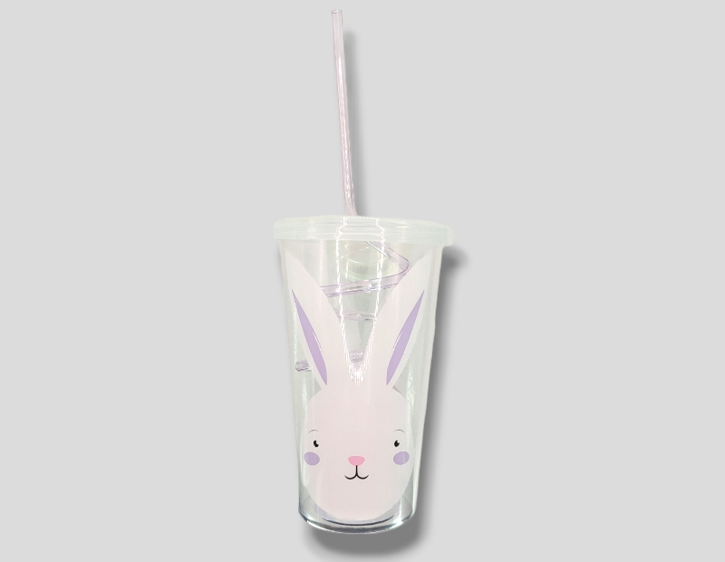 Easter Cup With Swirly Straw