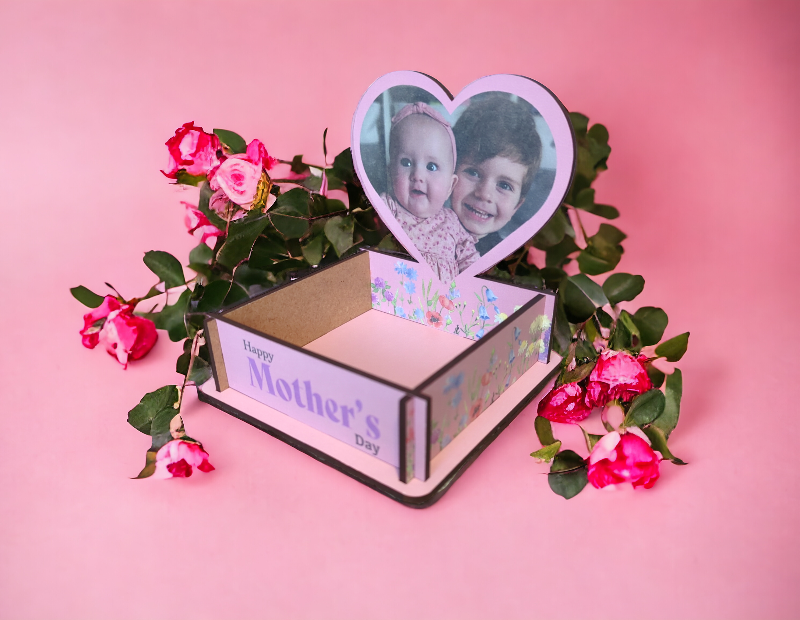 Heart Sublimation MDF Mini Hamper