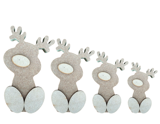 Freestanding MDF Wonky Reindeer