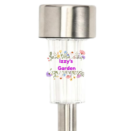 Solar Light Garden Decal UV-DTF