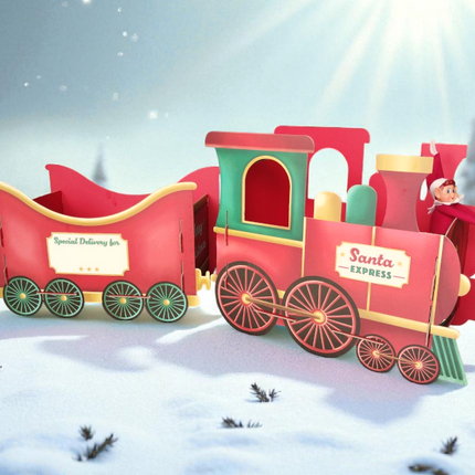 Red Christmas Present Train