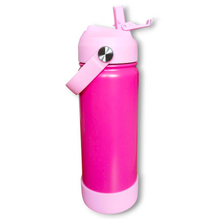 Double Walled Metal Tumbler Water Bottle With Straw